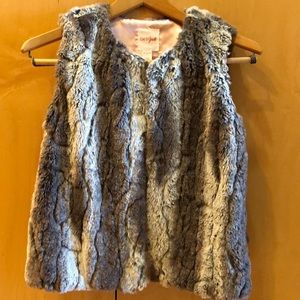 Faux fur vest